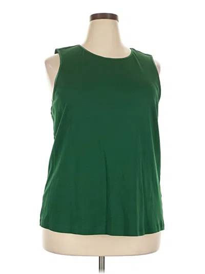 Pre-owned Cj Banks Sleeveless T-shirt In Green