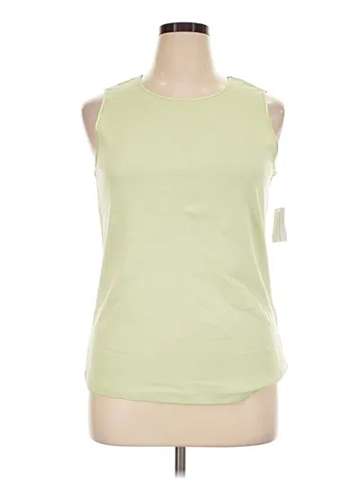 Pre-owned Cj Banks Sleeveless T-shirt In Green
