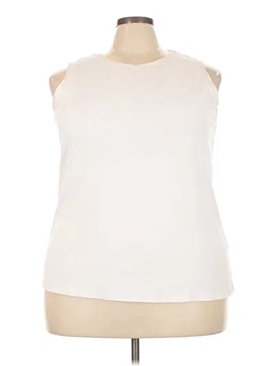 Pre-owned Cj Banks Sleeveless T-shirt In Ivory