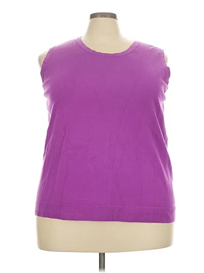 Pre-owned Cj Banks Sleeveless T-shirt In Purple