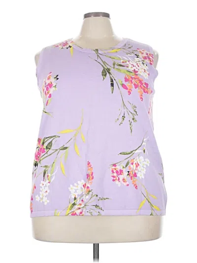 Pre-owned Cj Banks Sleeveless T-shirt In Purple