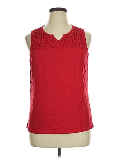 Pre-owned Cj Banks Sleeveless T-shirt In Red