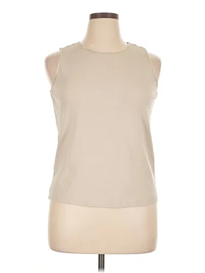 Pre-owned Cj Banks Sleeveless T-shirt In Tan
