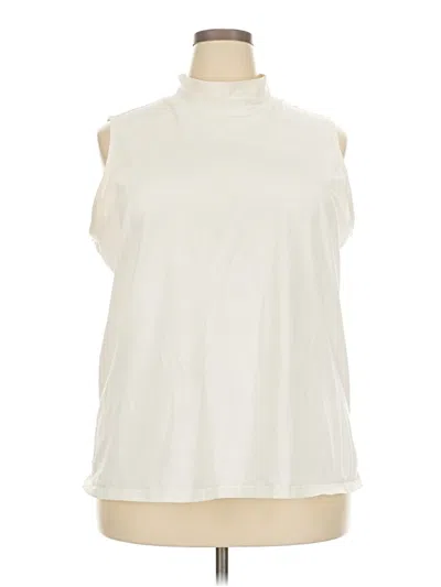 Pre-owned Cj Banks Sleeveless T-shirt In White