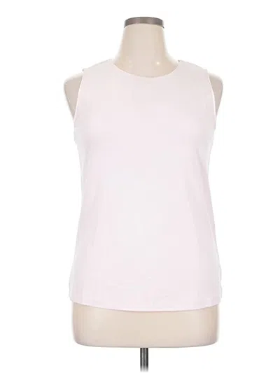 Pre-owned Cj Banks Sleeveless T-shirt In White