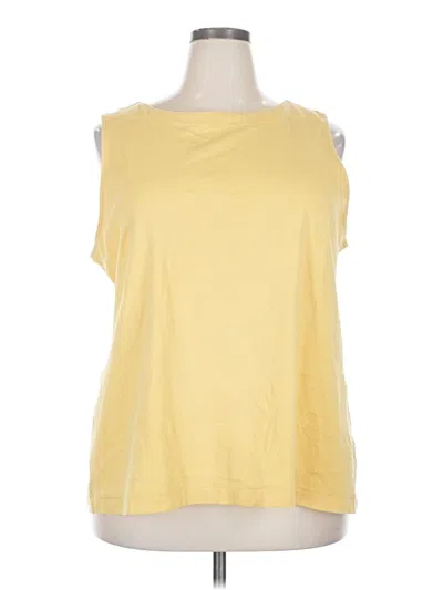 Pre-owned Cj Banks Sleeveless T-shirt In Yellow