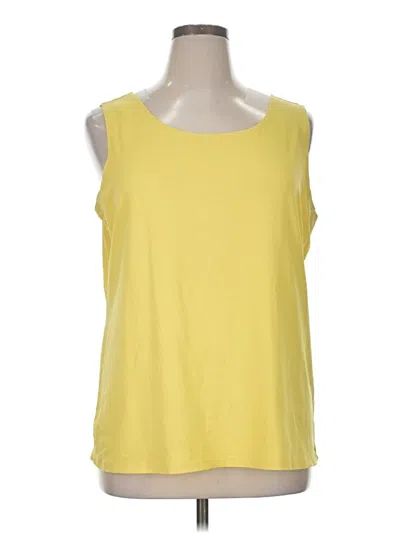 Pre-owned Cj Banks Sleeveless T-shirt In Yellow