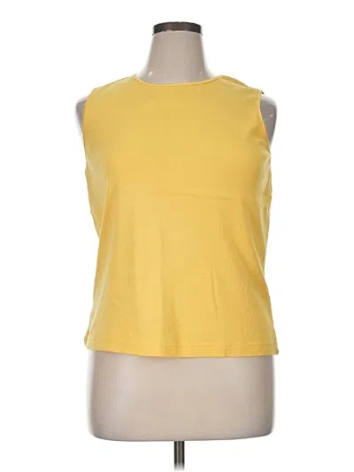 Pre-owned Cj Banks Sleeveless T-shirt In Yellow