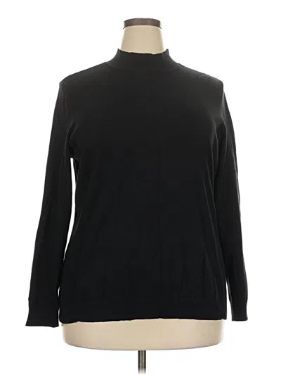 Pre-owned Cj Banks Turtleneck Sweater In Black