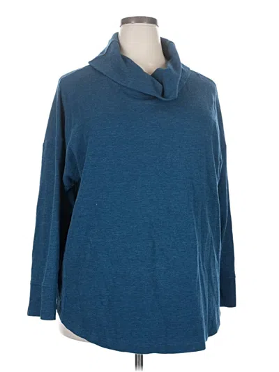 Pre-owned Cj Banks Turtleneck Sweater In Blue