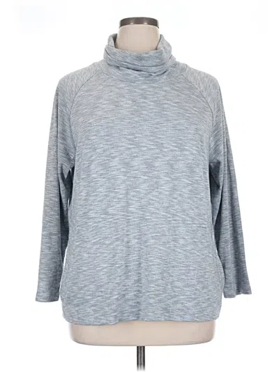 Pre-owned Cj Banks Turtleneck Sweater In Blue