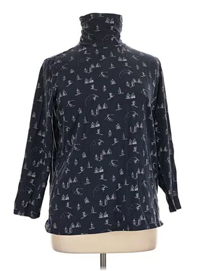 Pre-owned Cj Banks Turtleneck Sweater In Blue