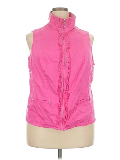 Pre-owned Cj Banks Vest In Pink
