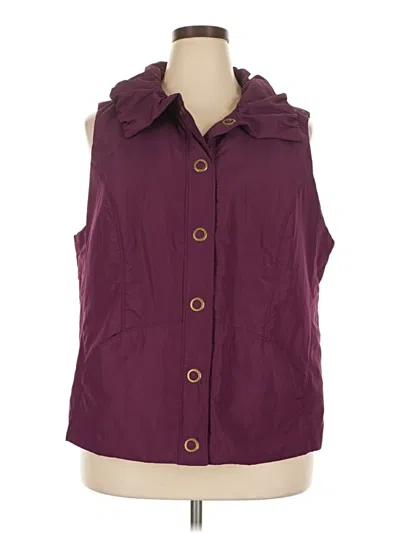 Pre-owned Cj Banks Vest In Purple