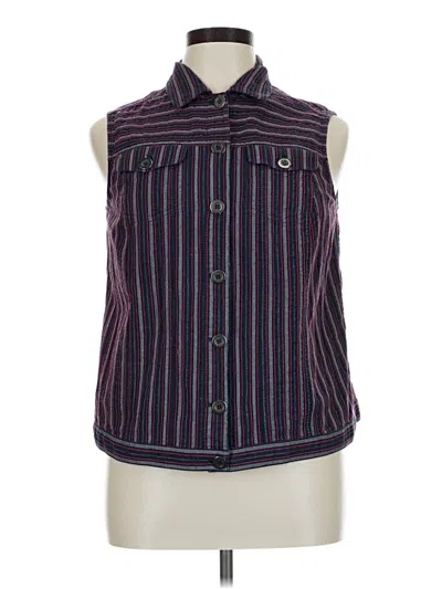 Pre-owned Cj Banks Vest In Purple