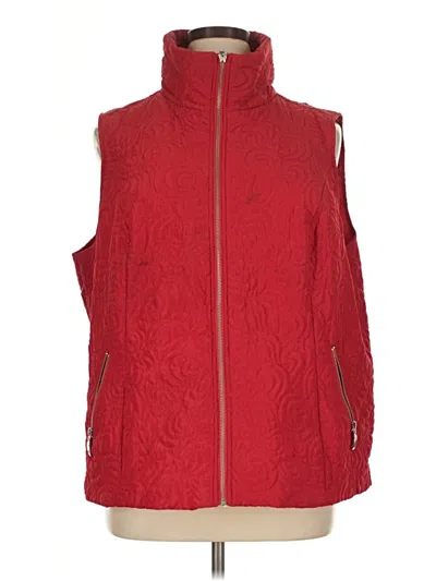 Pre-owned Cj Banks Vest In Red