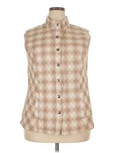 Pre-owned Cj Banks Vest In Tan