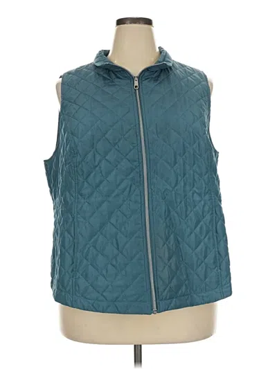 Pre-owned Cj Banks Vest In Teal