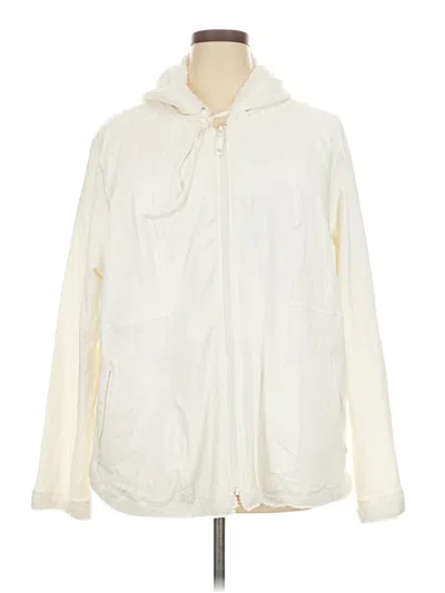 Pre-owned Cj Banks Zip Up Hoodie In Ivory
