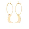 C.j.m Women's Gold Luna Hoop In Gold