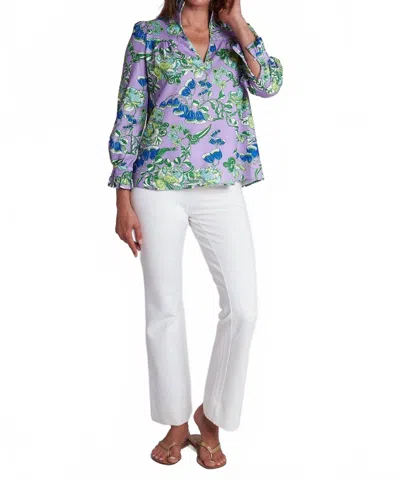Ck Bradley Aspen Blouse In Cordelia Purple In Blue