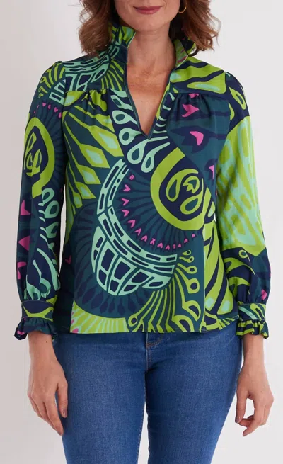 Ck Bradley Aspen Blouse In Paddle Celadon In Green