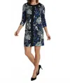 Ck Bradley Azores Dress In Frolic Black In Multi