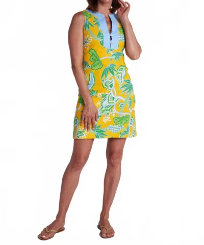 Ck Bradley Calla Dress In Winifred Yellow In Multi