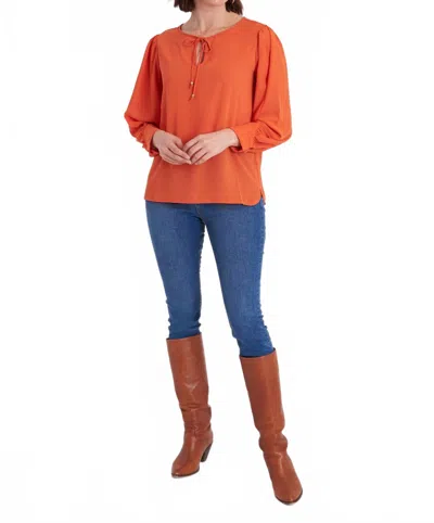 Ck Bradley Carmen Blouse In Pumpkin In Orange