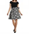 Ck Bradley Carrie Wrap Skirt In Mesmer Black In Black