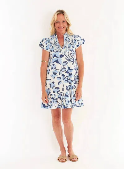 Ck Bradley Cayman Dress In Lingren Ocean Breeze In Multi