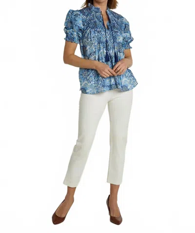 Ck Bradley Cayman Top In Frolic Steel In Blue