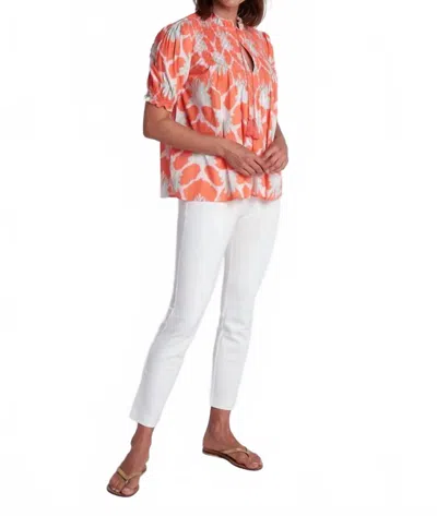 Ck Bradley Cayman Top In Iris Salmon In Multi