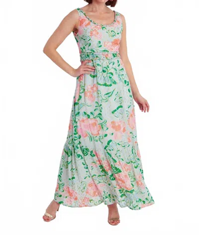 Ck Bradley Cleopatra Dress In Cordelia Sky Multi In Green