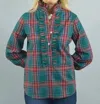 Ck Bradley Devon Ruffle Blouse In Hunter Stewart In Multi