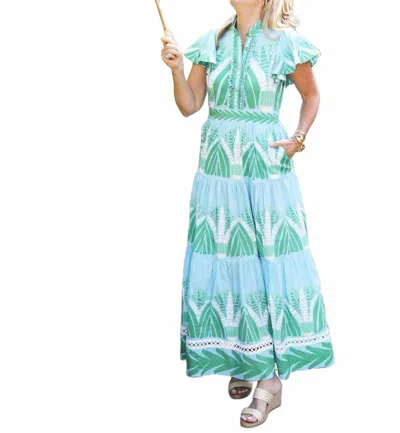 Ck Bradley Doon Dress In Papyrus Grass In Blue