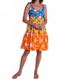 Ck Bradley Fiona Dress In Iris Combo In Orange