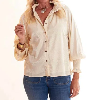 Ck Bradley Frau Blouse In Cream Dot In Multi
