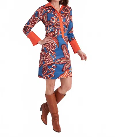 Ck Bradley Ivy Dress In Kaleta Steel In Blue