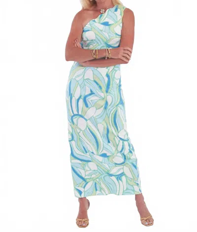 Ck Bradley Mallorca Side Slit Dress In Blue