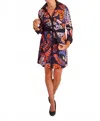 Ck Bradley Midori Shirtdress In Puma Navy In Multi