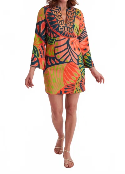 Ck Bradley Minnie Mini Dress In Paddle Pumpkin In Multi