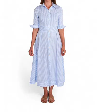 Ck Bradley Monaco Dress In Denim In Multi