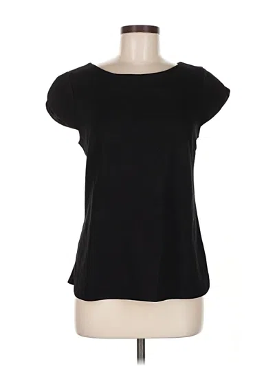 Pre-owned Ck Bradley New York Short Sleeve Top Black Boatneck Tops
