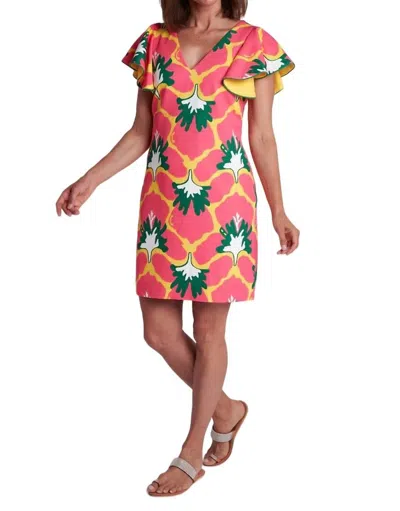 Ck Bradley Ollie Dress In Iris Hot Pink In Multi