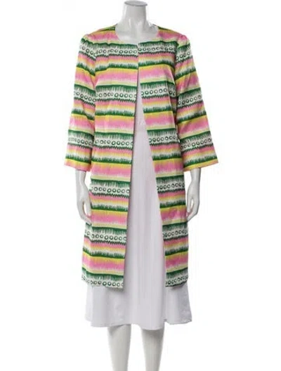 Pre-owned Ck Bradley Patterned Coat W/ Tags In Multicolor