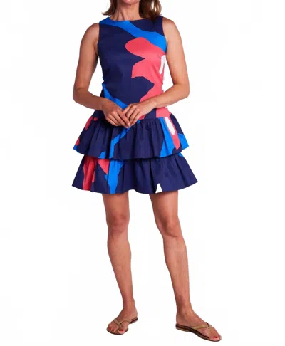 Ck Bradley Pellegrina Dress In Iris Navy In Multi