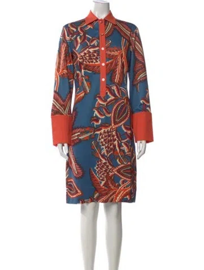 Pre-owned Ck Bradley Printed Knee-length Dress W/ Tags In Multi