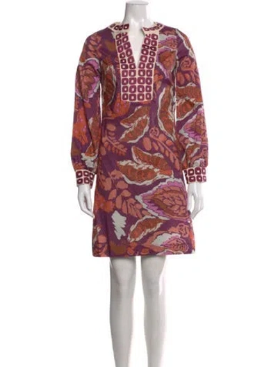 Pre-owned Ck Bradley Printed Mini Dress In Pink
