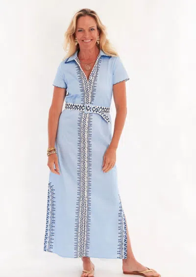 Ck Bradley Ramsey Dress In Tides In Blue